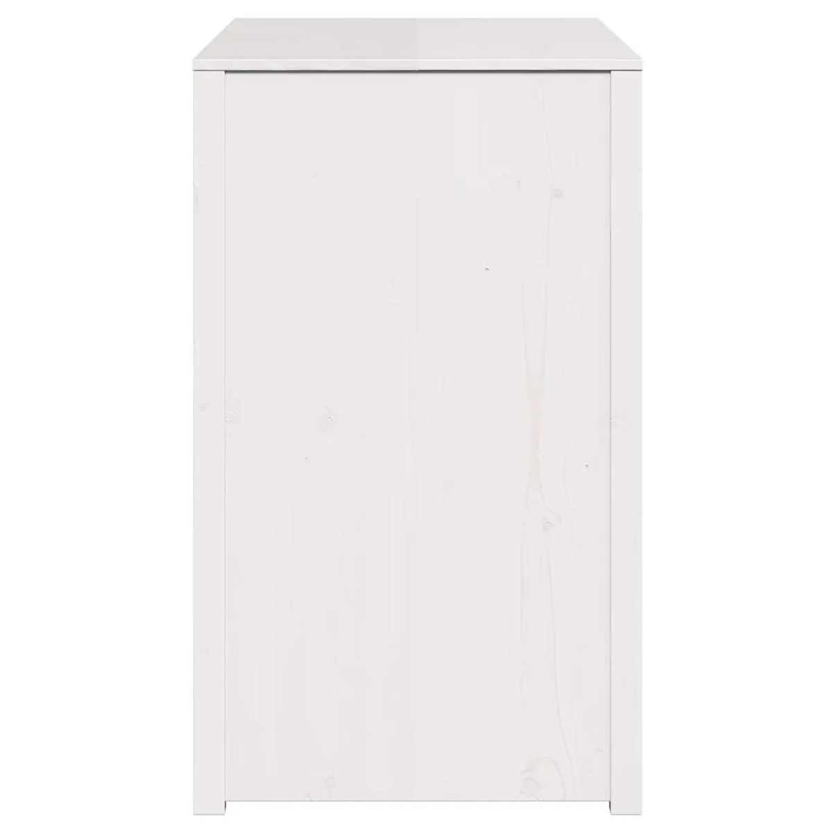 Kitchen Cabinet Warm White 106 x 55 x 92 cm Solid Pine Wood Modern Storage Unit
