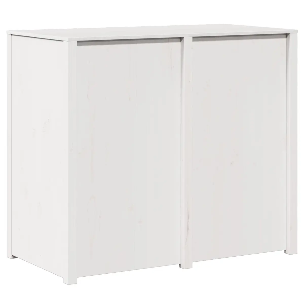 Kitchen Cabinet Warm White 106 x 55 x 92 cm Solid Pine Wood Modern Storage Unit