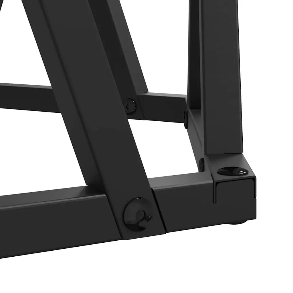 Nesting Side Table Set 3 Pieces Black Modern Coffee Tables Living Room Furniture