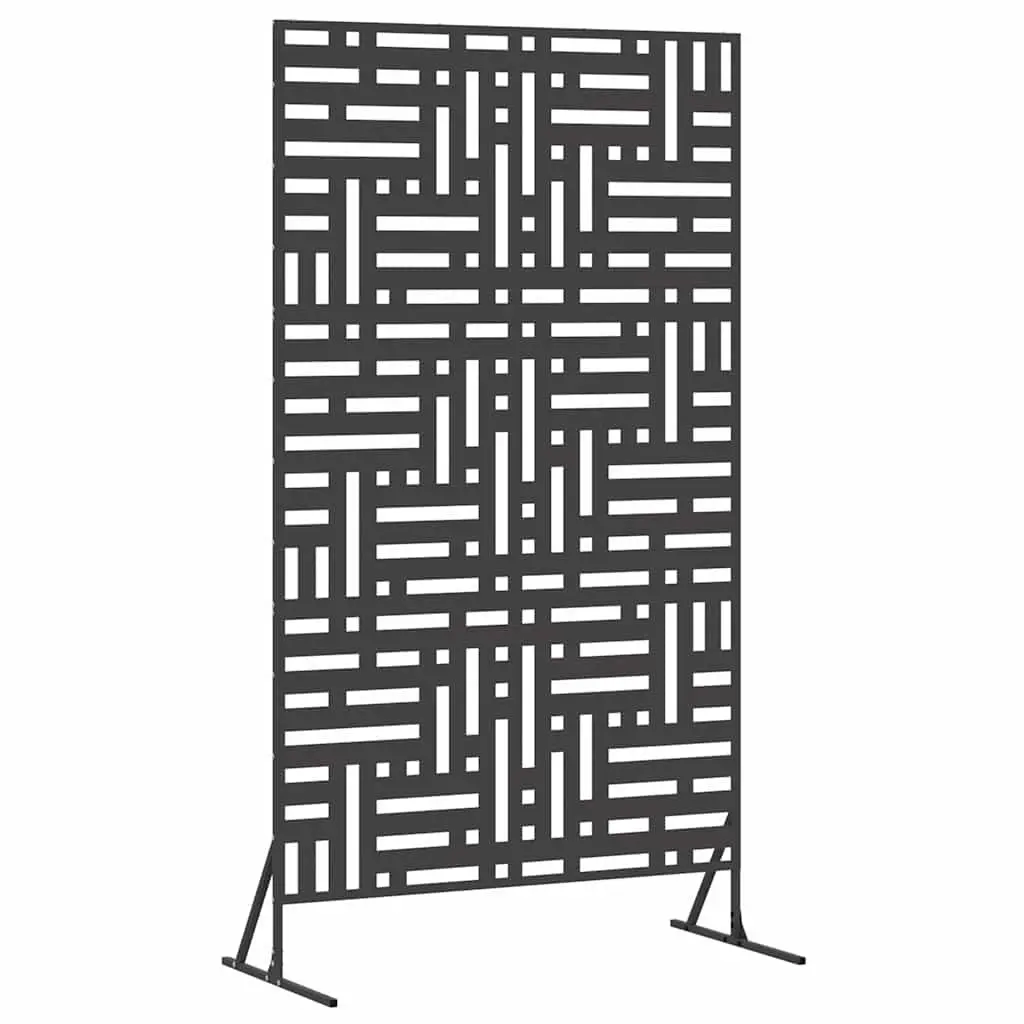 Garden Privacy Screen 100x50x180cm Steel Rectangle Outdoor Fence Panel Barrier
