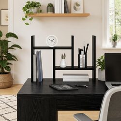 Compact Desk Organiser - Black Oak Design
