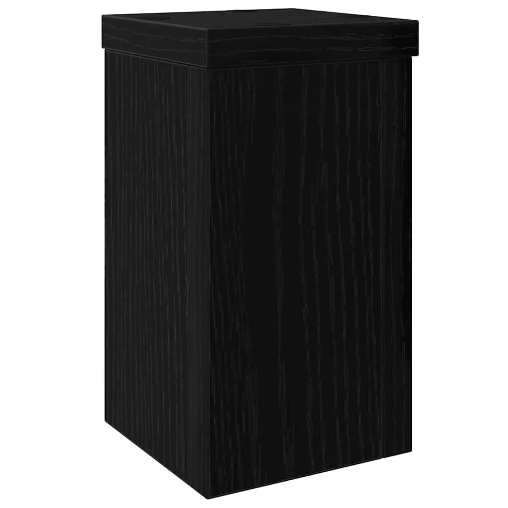 Plant Stand Black 2 Piece Modern Engineered Wood Indoor Outdoor Garden Display Pot