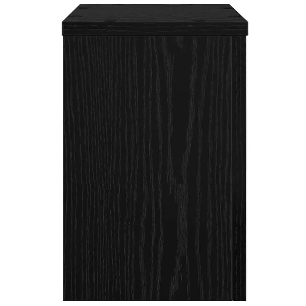 Plant Stand Black 20x20x30cm 2 Piece Engineered Wood Indoor Outdoor Garden Display