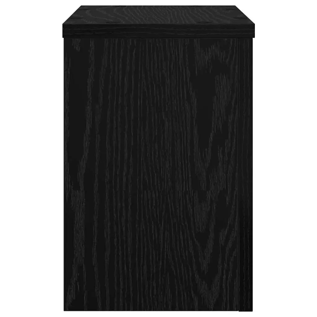Plant Stand Black 20x20x30cm 2 Piece Engineered Wood Indoor Outdoor Garden Display