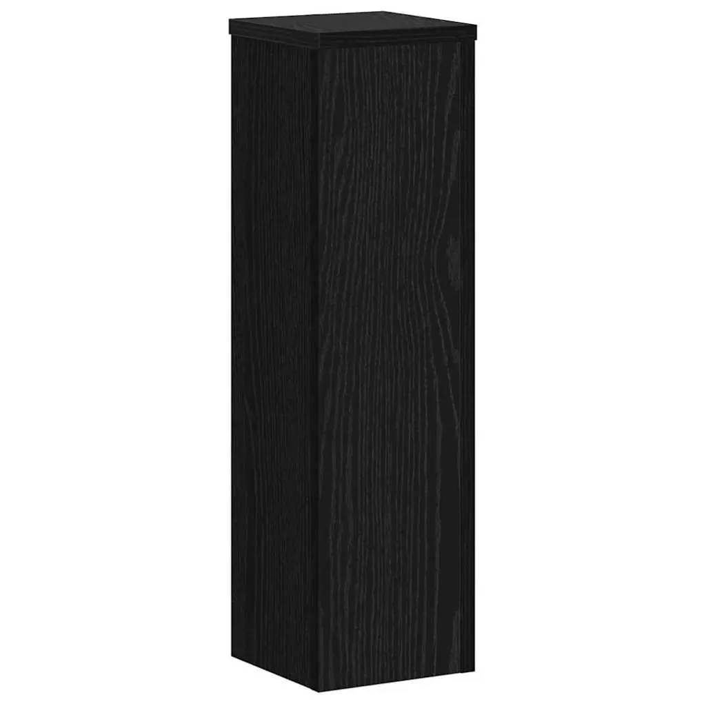 Plant Stand Black 17x17x60cm Modern Display Indoor Outdoor 2 Pieces