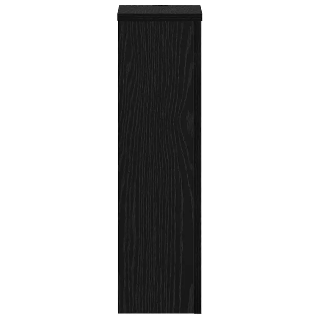 Plant Stand Black 17x17x60cm Modern Display Indoor Outdoor 2 Pieces
