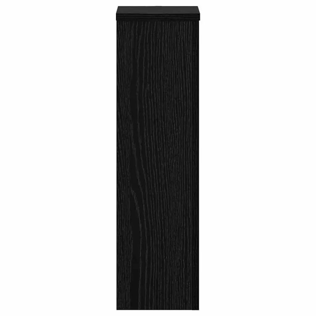 Plant Stand Black 17x17x60cm Modern Display Indoor Outdoor 2 Pieces