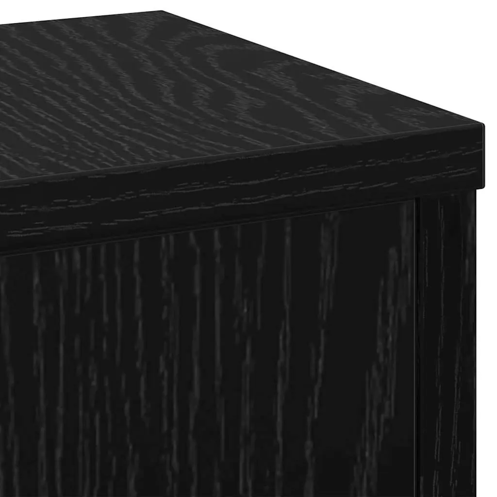 Plant Stand Black 17x17x60cm Modern Display Indoor Outdoor 2 Pieces