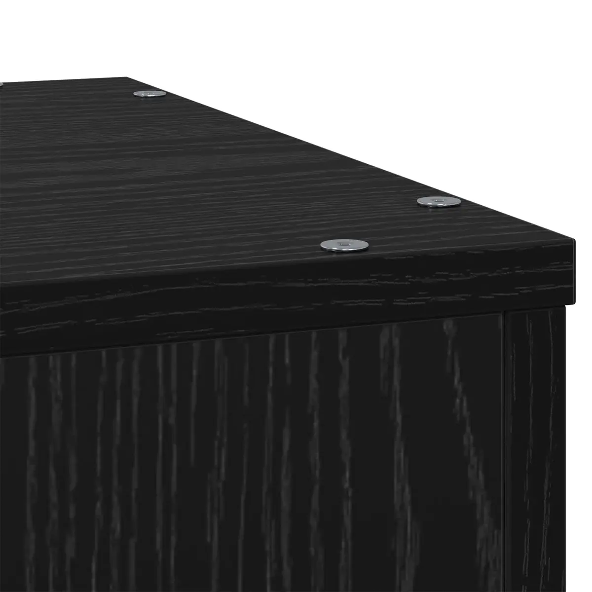 Plant Stand Black Oak 33x33x100cm Modern Display Indoor Outdoor