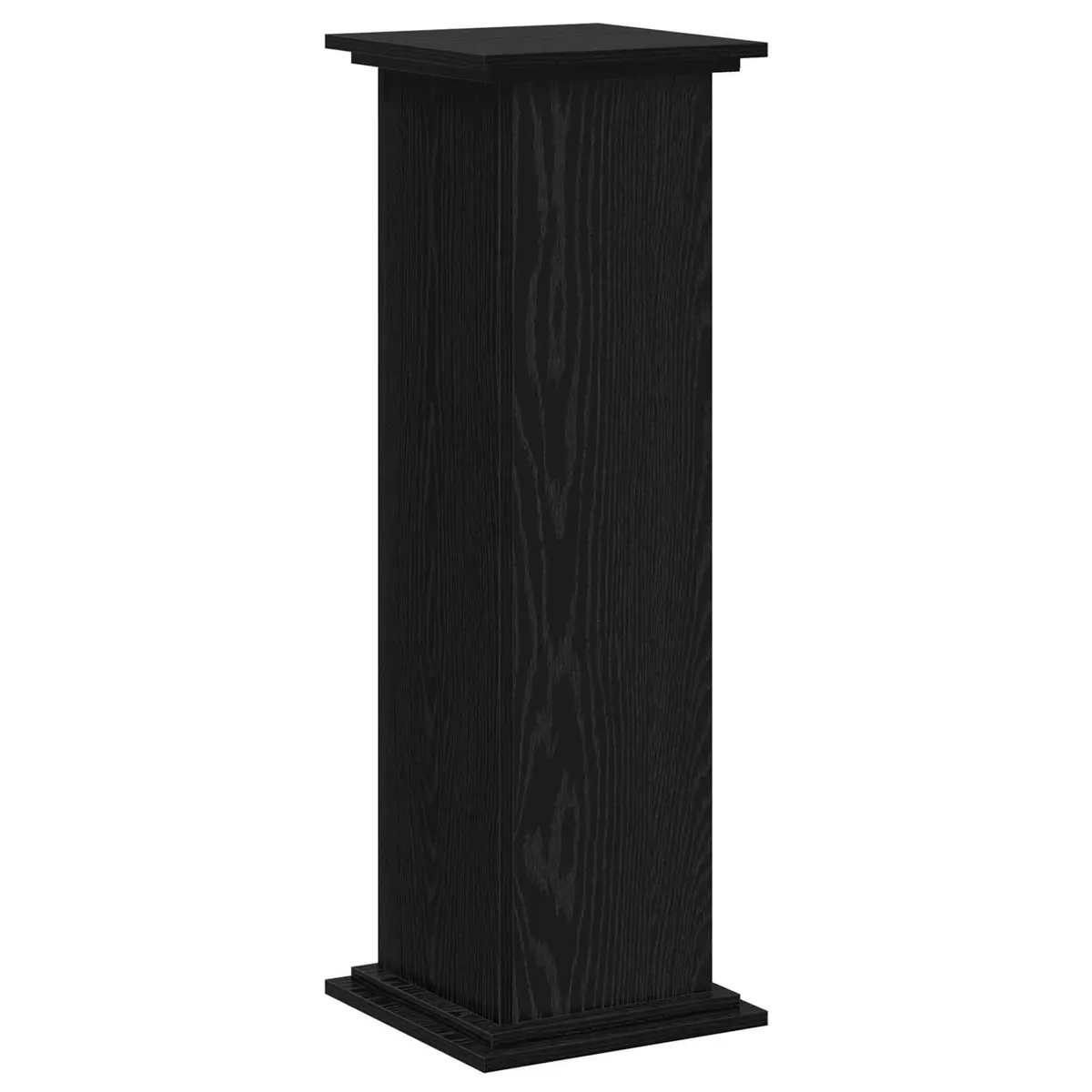 Plant Stand Black Oak 33 x 33 x 100 cm Modern Indoor Outdoor Garden Display