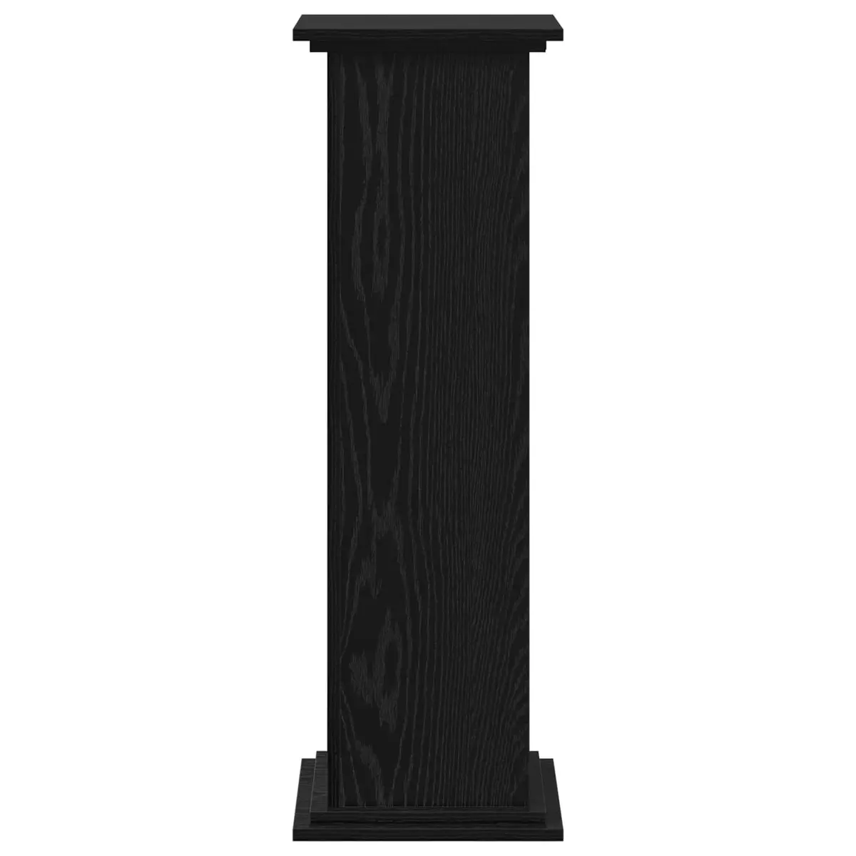 Plant Stand Black Oak 33 x 33 x 100 cm Modern Indoor Outdoor Garden Display
