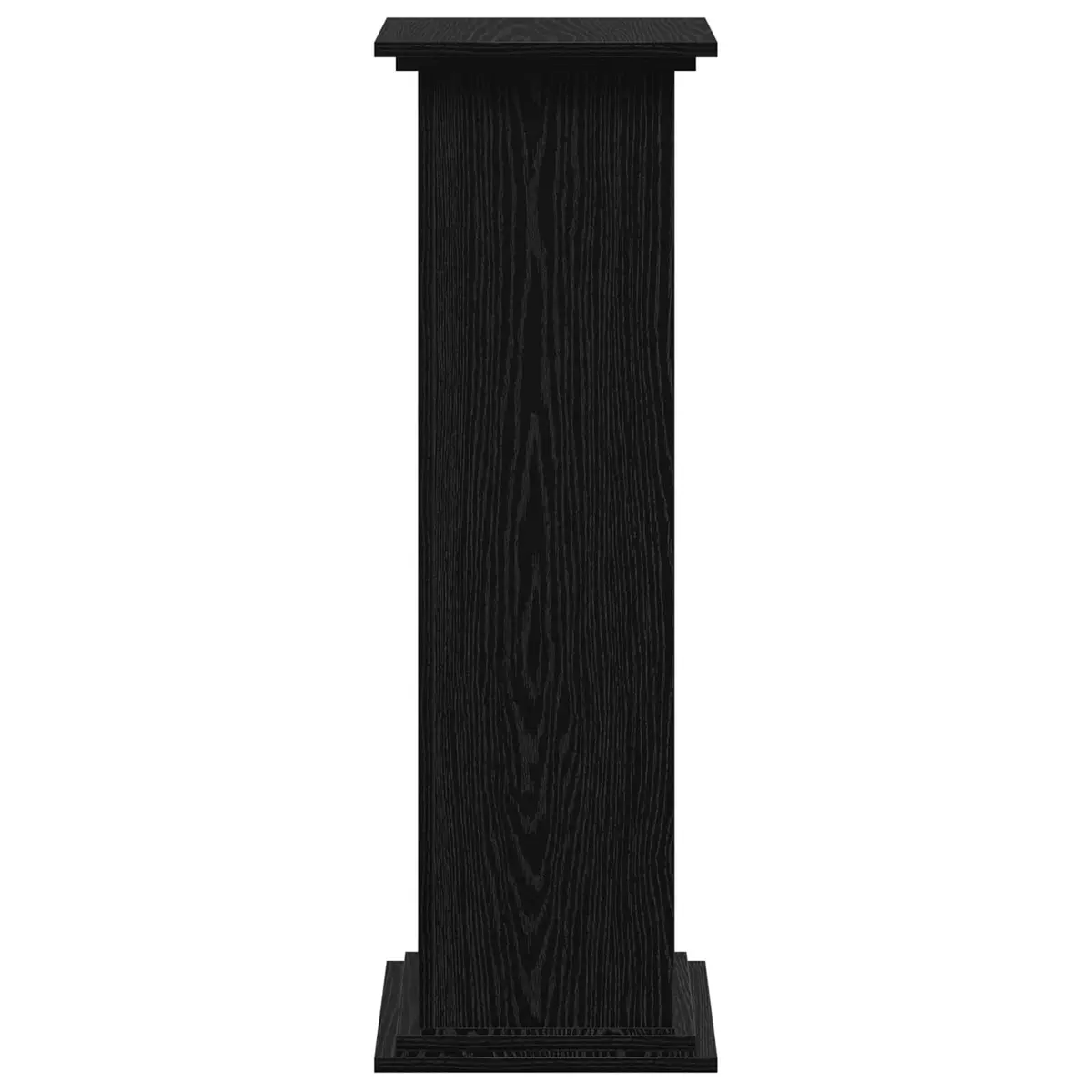 Plant Stand Black Oak 33 x 33 x 100 cm Modern Indoor Outdoor Garden Display