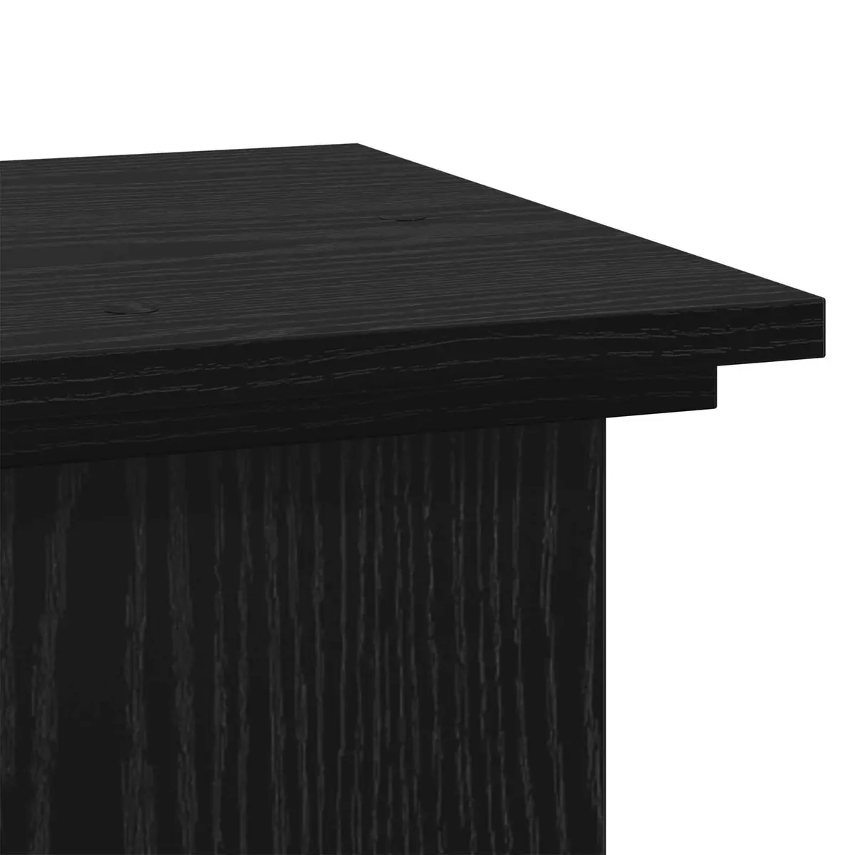Plant Stand Black Oak 33 x 33 x 100 cm Modern Indoor Outdoor Garden Display