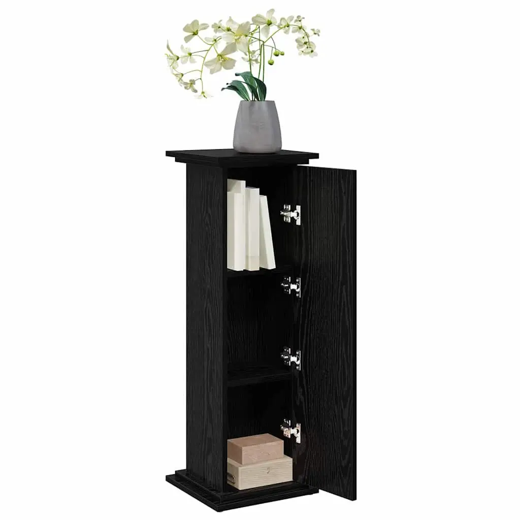 Plant Display Stand Black Oak Indoor Outdoor Storage Door