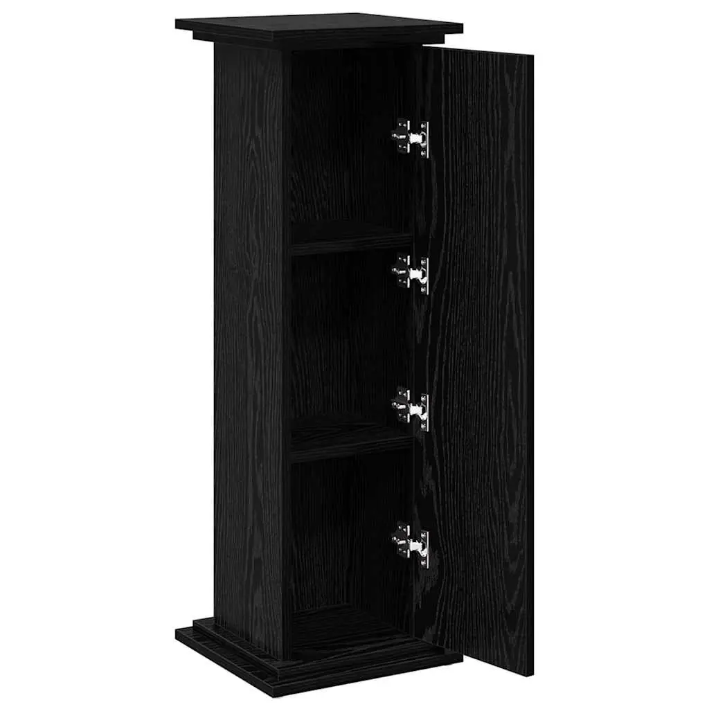 Plant Display Stand Black Oak Indoor Outdoor Storage Door