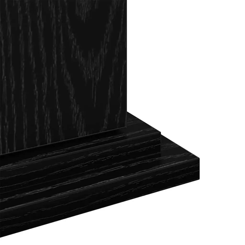 Plant Display Stand Black Oak Indoor Outdoor Storage Door
