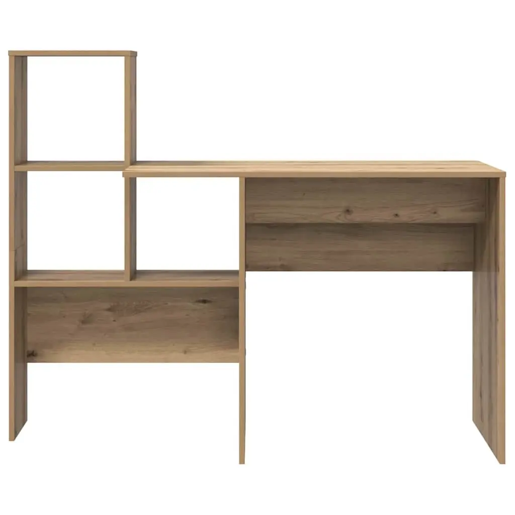 Desk Engineered Wood Brown Home Office Furniture Computer Workspace with