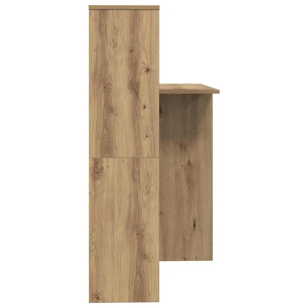 Desk Engineered Wood Brown Home Office Furniture Computer Workspace with