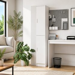 Compact White Highboard Storage Cabinet for Modern Living