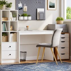 White Writing Desk: Compact and Functional Design