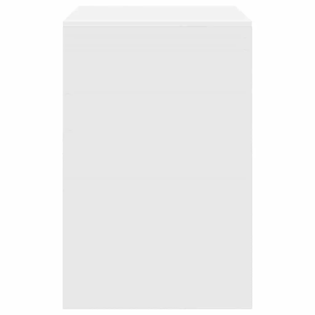White Writing Desk Compact Home Office Study Engineered Wood 90 x 50 x 76 cm