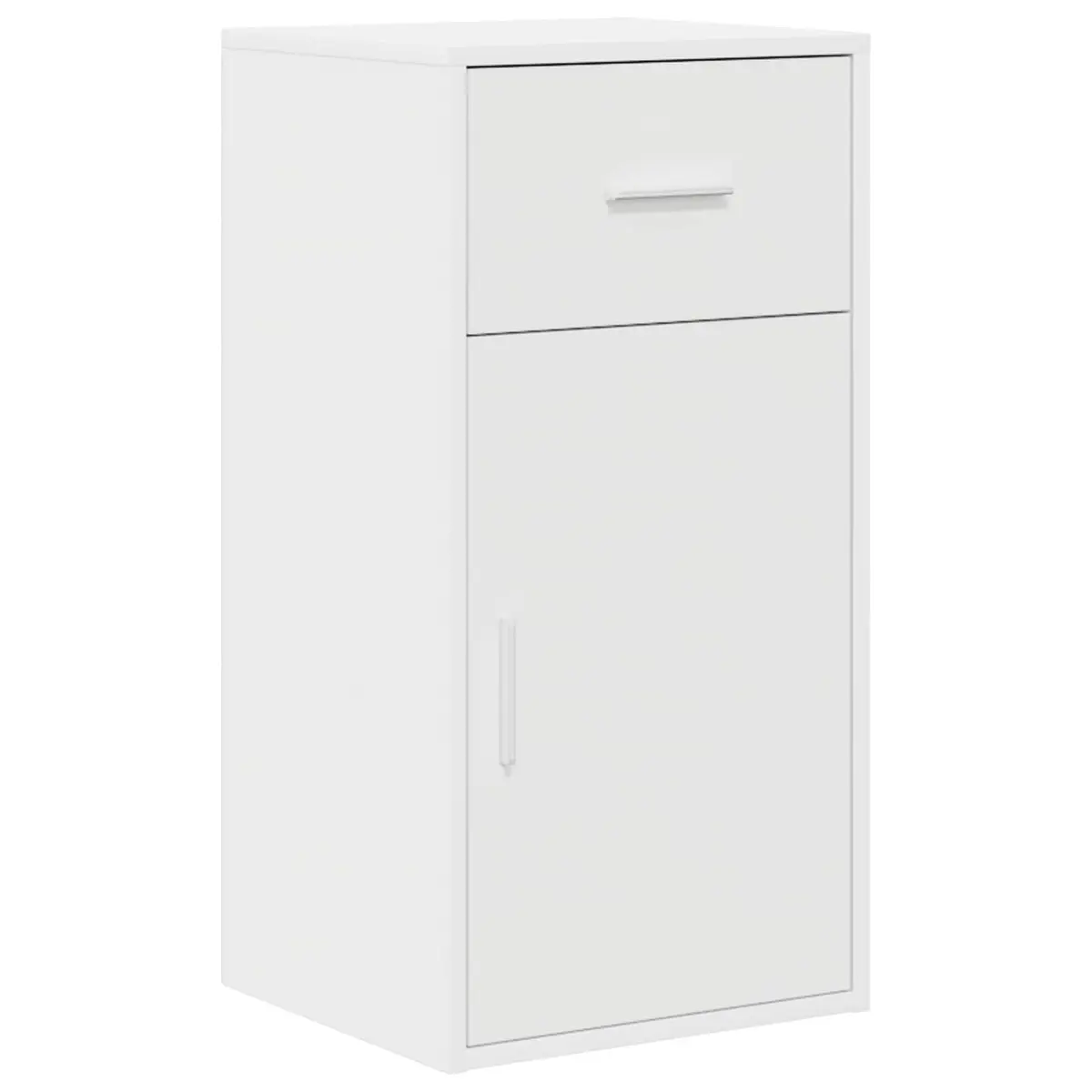 Sideboard White Modern Rectangular with Drawer Storage Cabinet