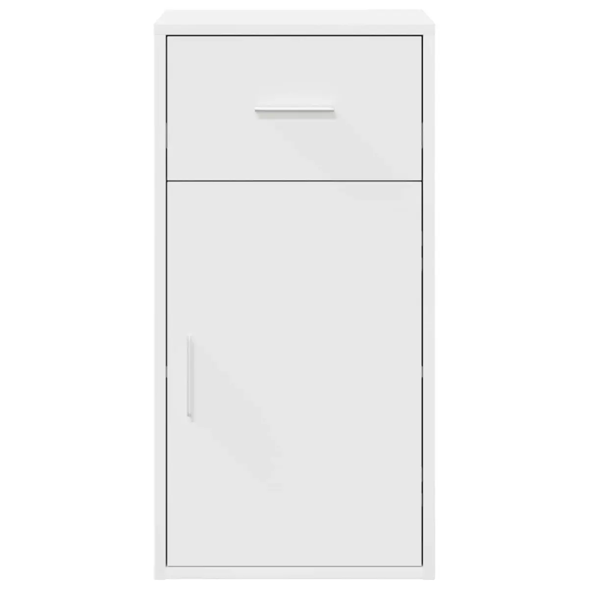 Sideboard White Modern Rectangular with Drawer Storage Cabinet