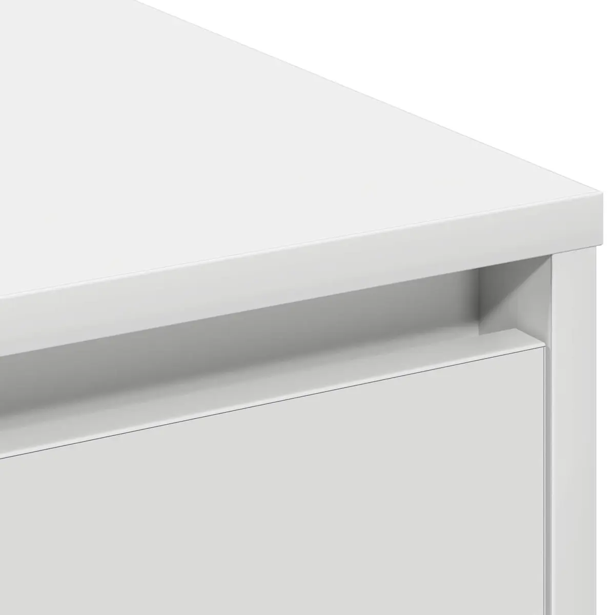 LED Sideboard Cabinet White 71x34.5x75cm RGB Lighting Engineered Wood Storage