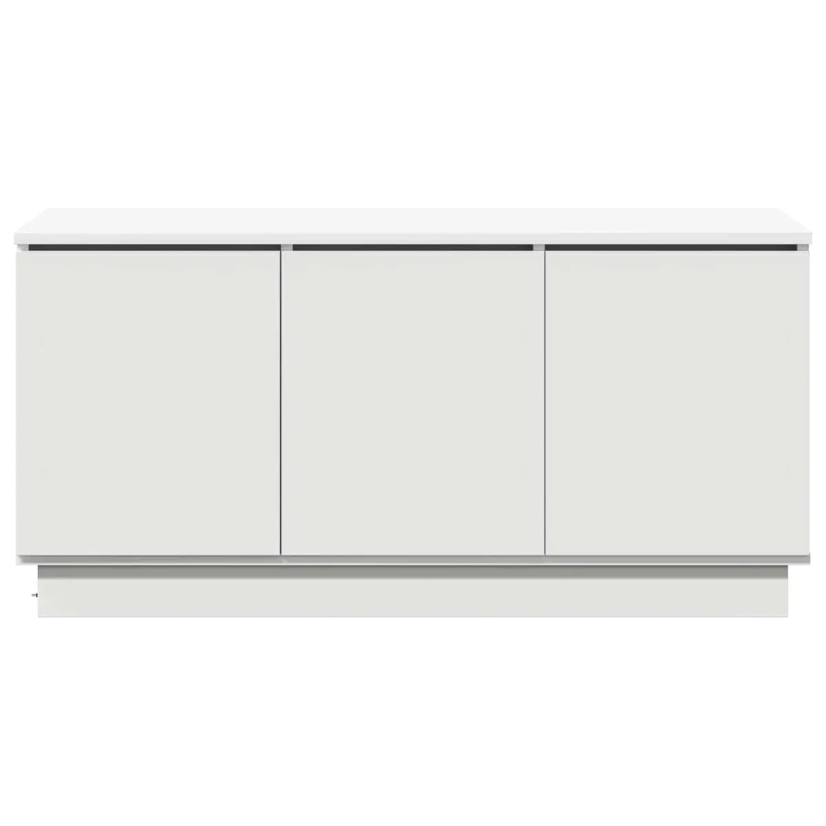 White TV Cabinet 100x38x49cm for Easy Setup