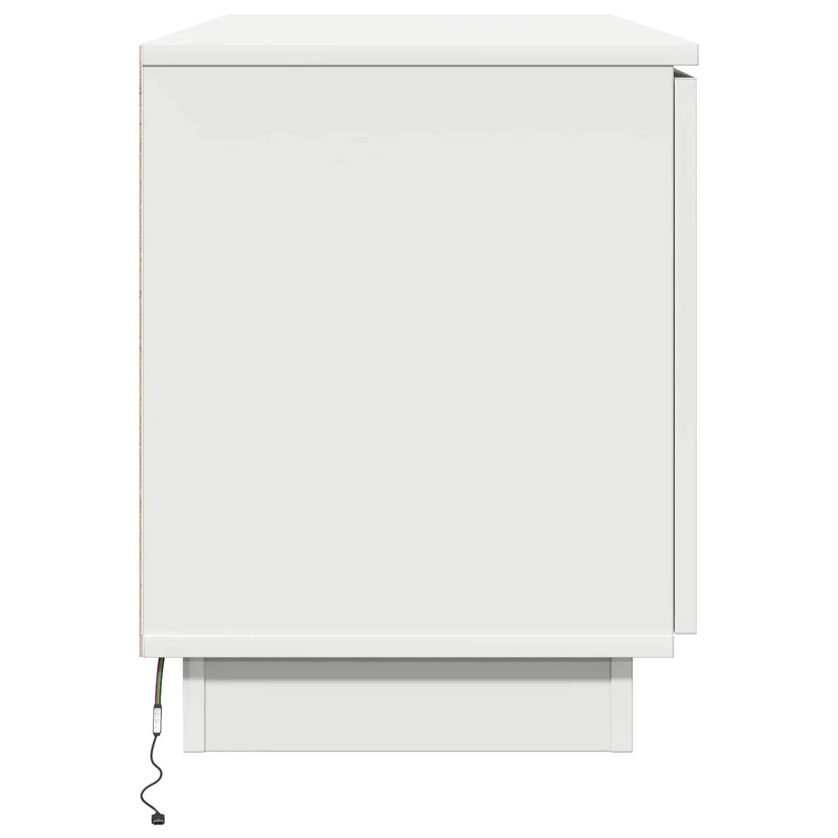 White TV Cabinet 100x38x49cm for Easy Setup