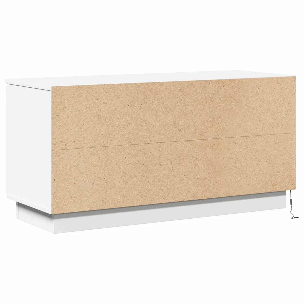 White TV Cabinet 100x38x49cm for Easy Setup