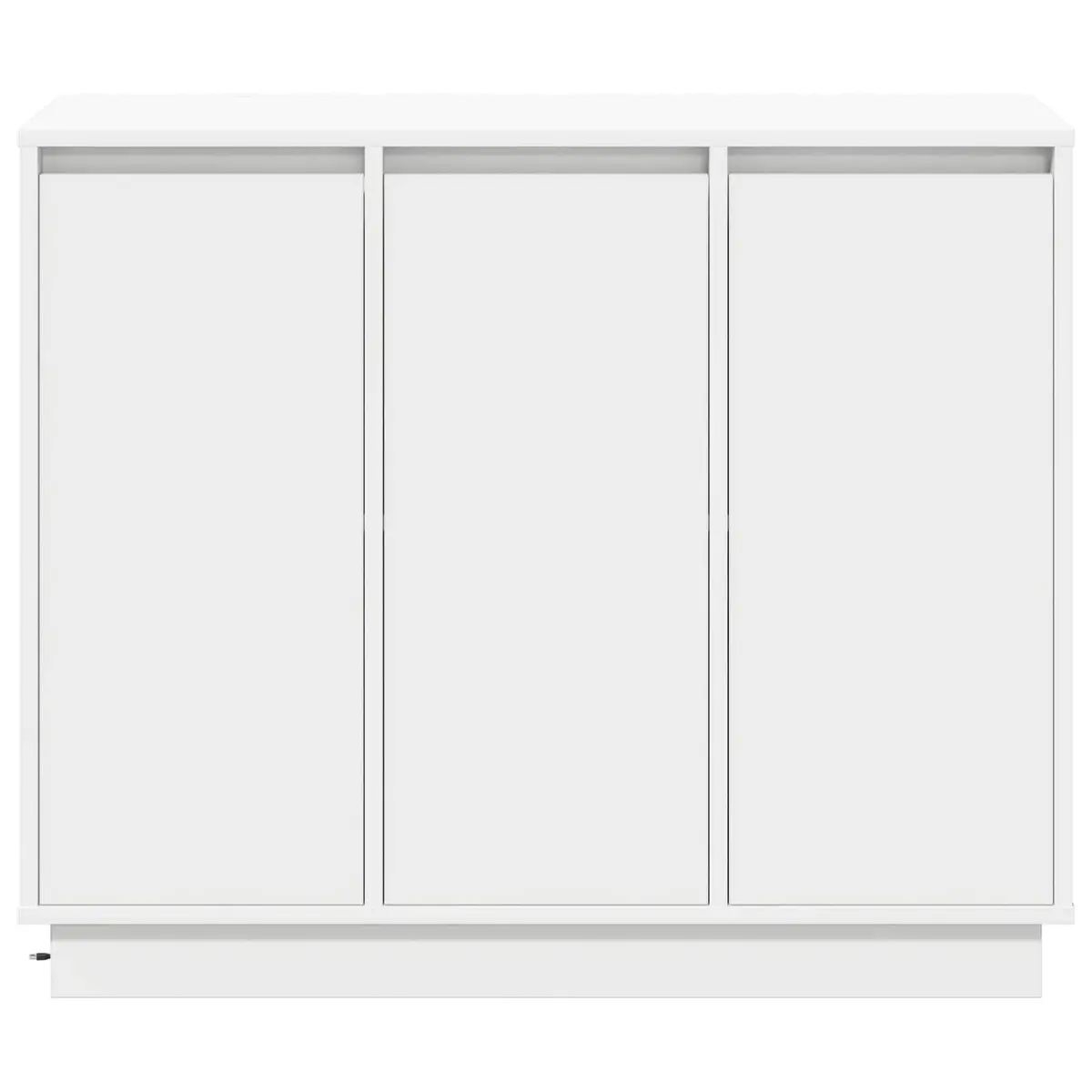 LED Sideboard White 90 x 32 x 75 cm Modern Storage Cabinet with Integrated LED Lights