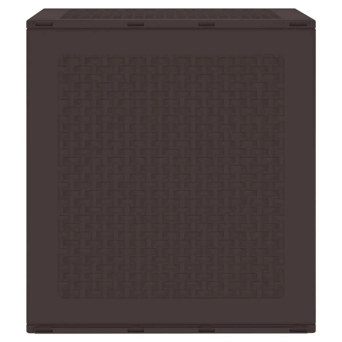 Garden Storage Box Brown Outdoor Furniture 55x53x57cm Polypropylene Container
