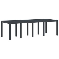 Anthracite Garden Dining Table for Outdoors