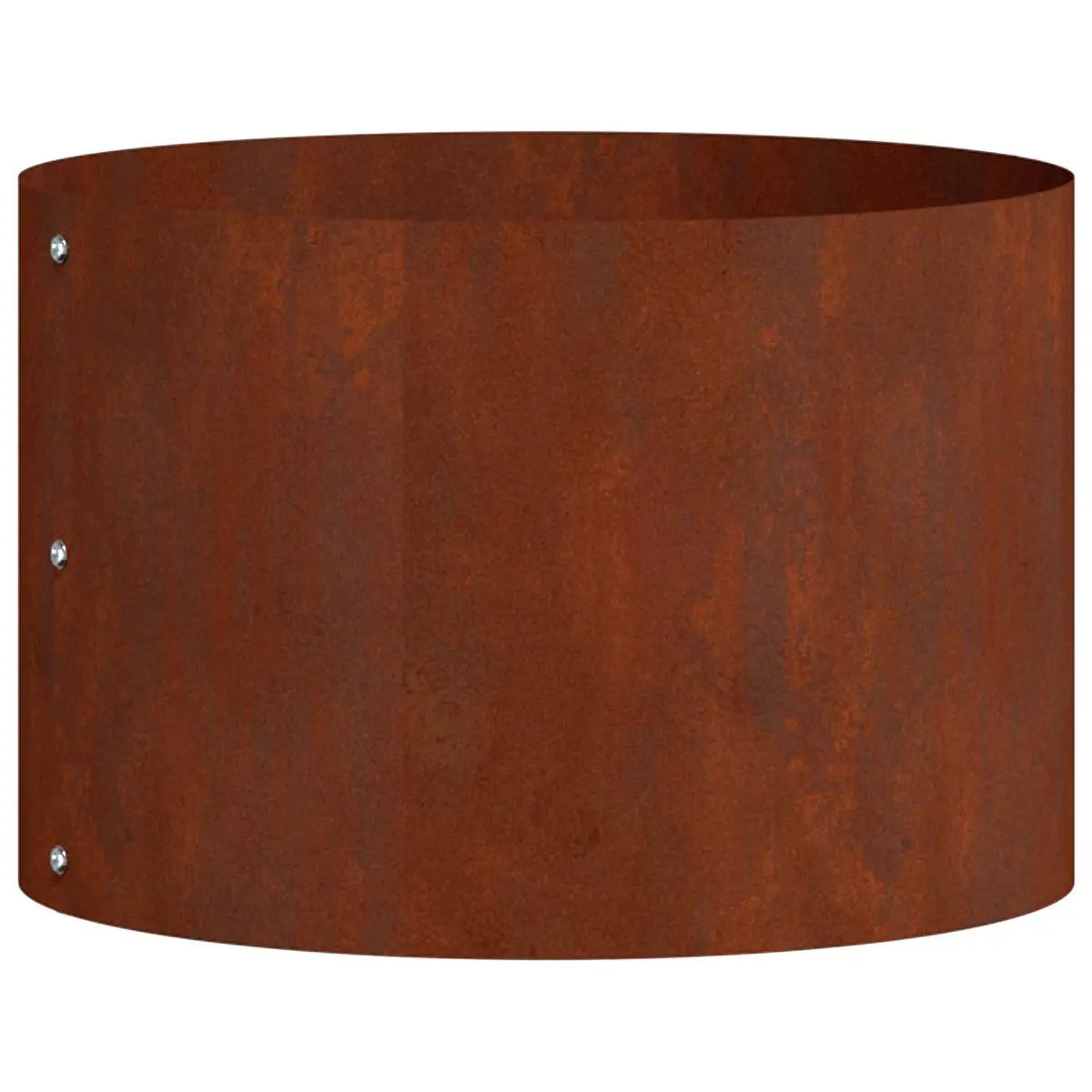 Garden Planter Ring Brown Round Steel Frame Outdoor Raised Bed