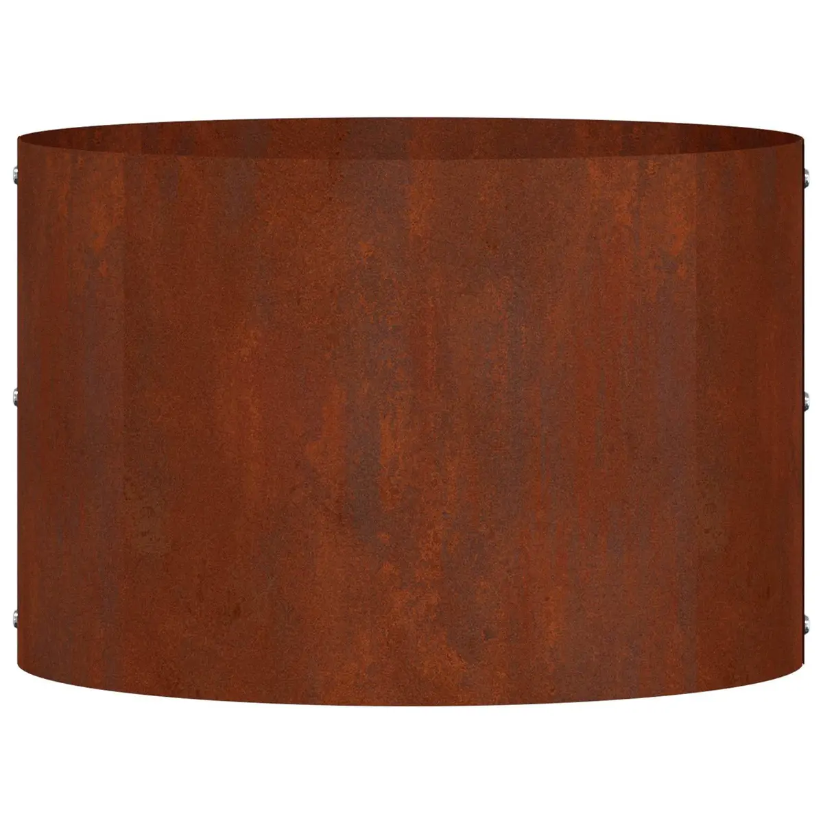 Garden Planter Ring Brown Round Steel Frame Outdoor Raised Bed