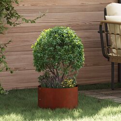 Stylish Planter Ring Set - 5 Durable Brown Steel Rings