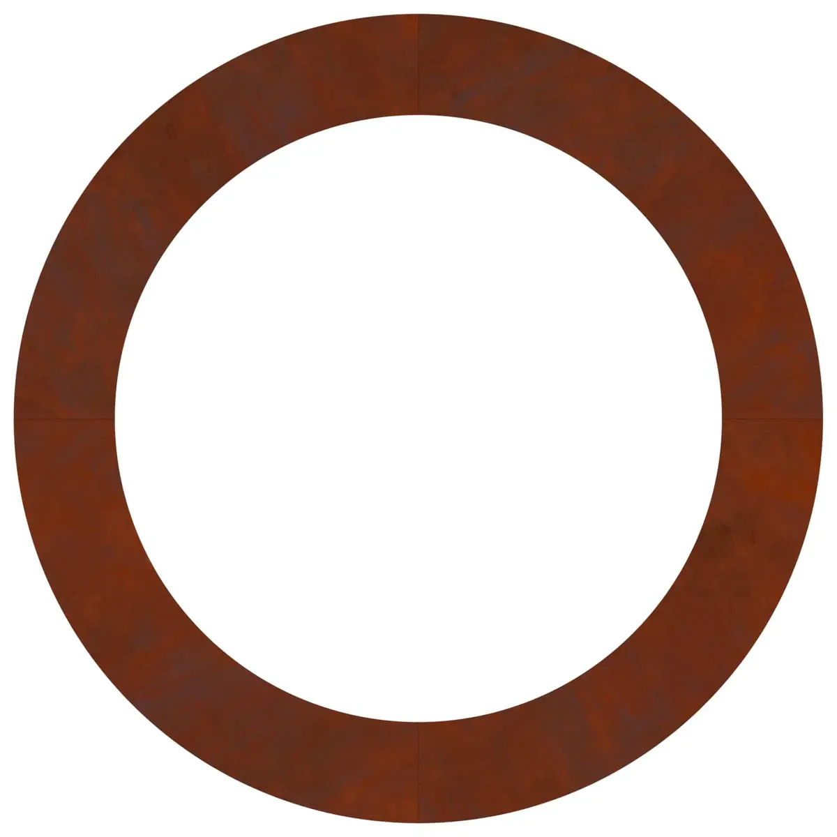 Decorative Tree Ring Flat Design Rusty Brown Garden Outdoor Landscaping Edging