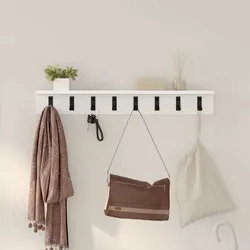 Compact and Functional Wall-Mounted Coat Rack