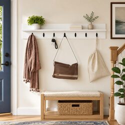 Wall-Mounted Coat Rack: Stylish and Efficient