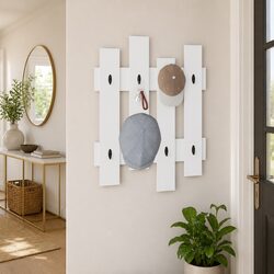 Compact Wall-Mounted Coat Rack: Functional Design