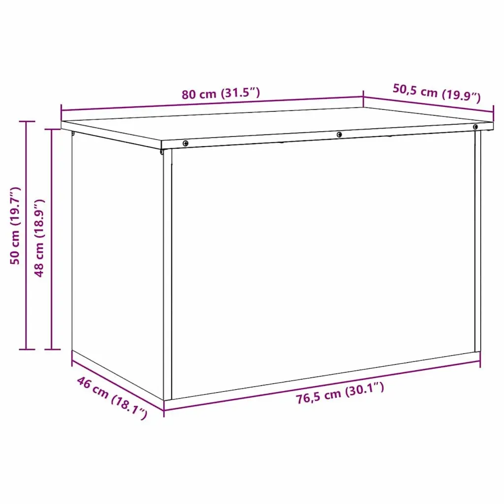 Steel Garden Storage Cushion Box Anthracite 80 x 50.5 x 50 cm Gas Lift Lid