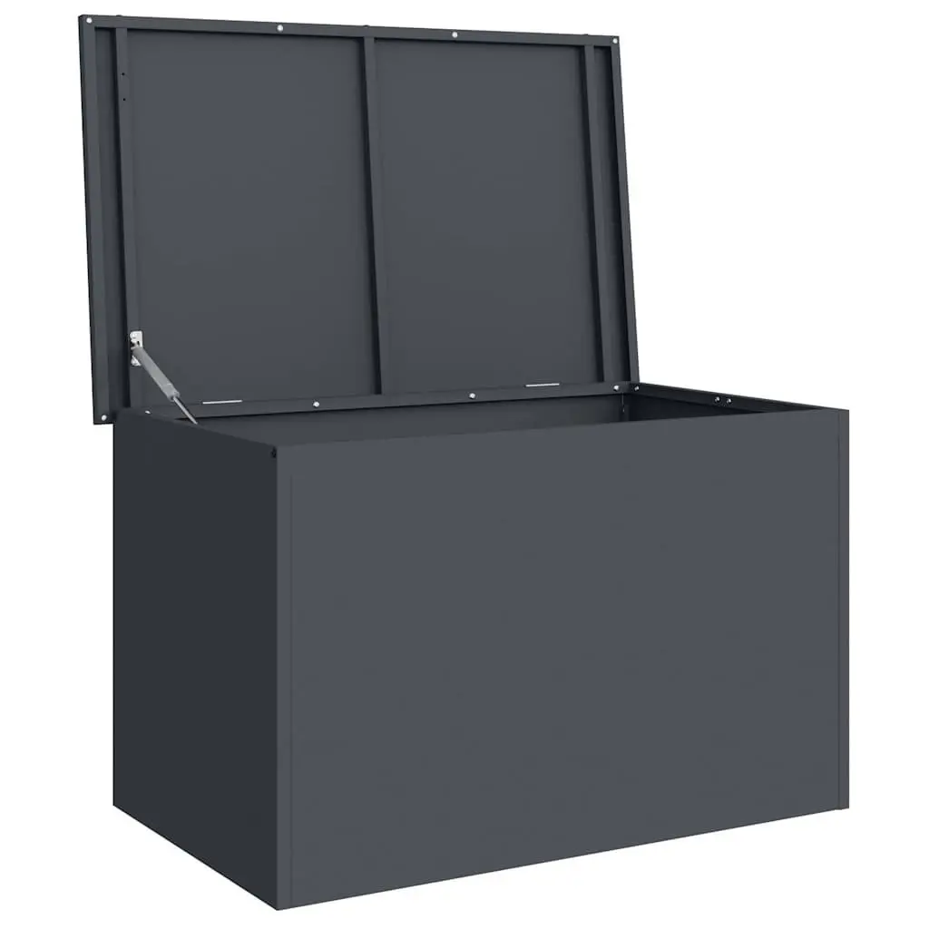 Steel Garden Storage Cushion Box Anthracite 80 x 50.5 x 50 cm Gas Lift Lid