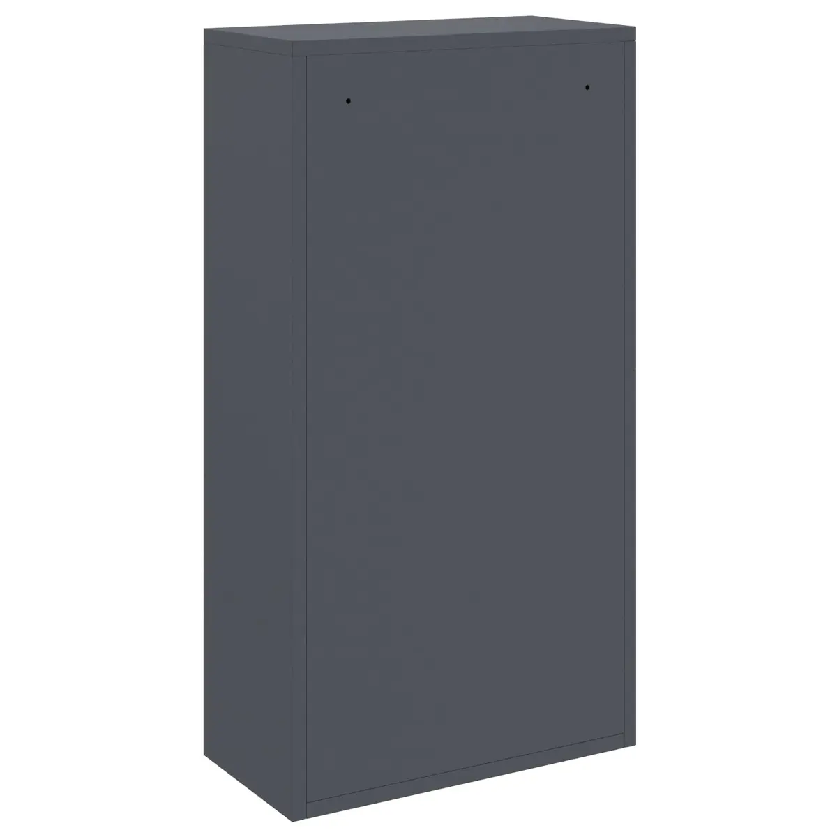 Parcel Drop Box Anthracite Steel Storage 44x22x82cm Modern Garden Mailbox Post