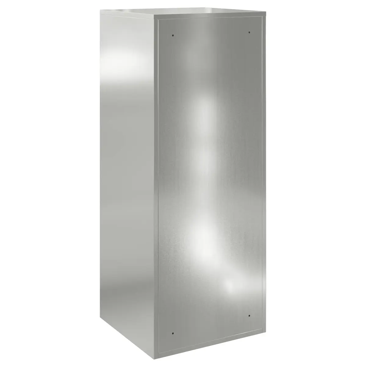 Outdoor Parcel Drop Box Silver Galvanised Steel Hinged Door Deadbolt Lock