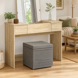 Grey Backless Bar Stool - Modern and Compact