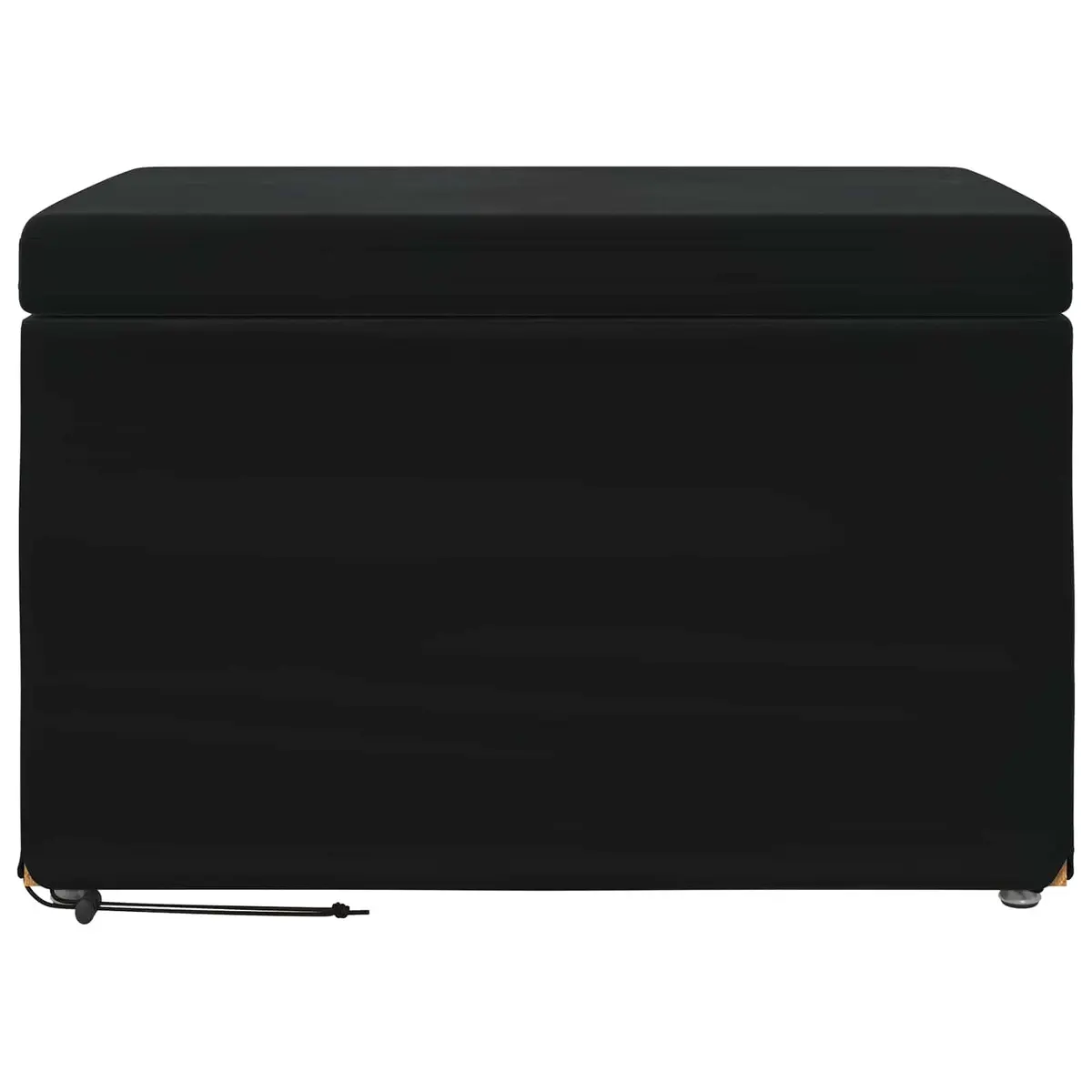 Black Velvet Bar Stool Modern Kitchen Counter Seat Backless Bun Feet Cushioned