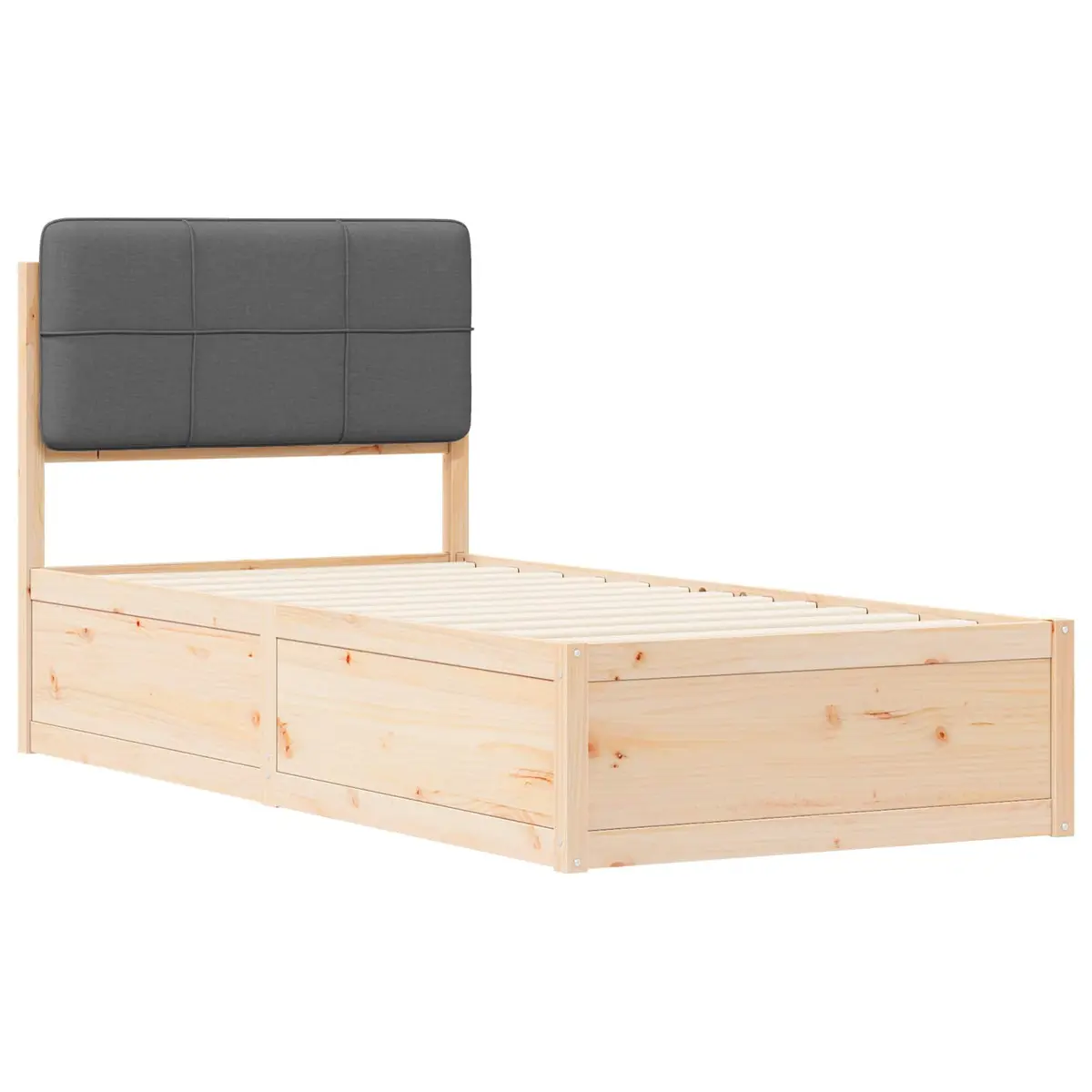 Grey Upholstered Bed Frame