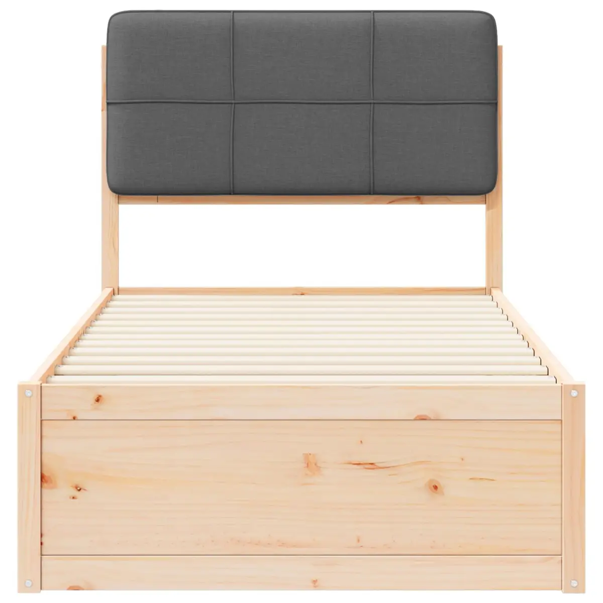 Grey Upholstered Bed Frame
