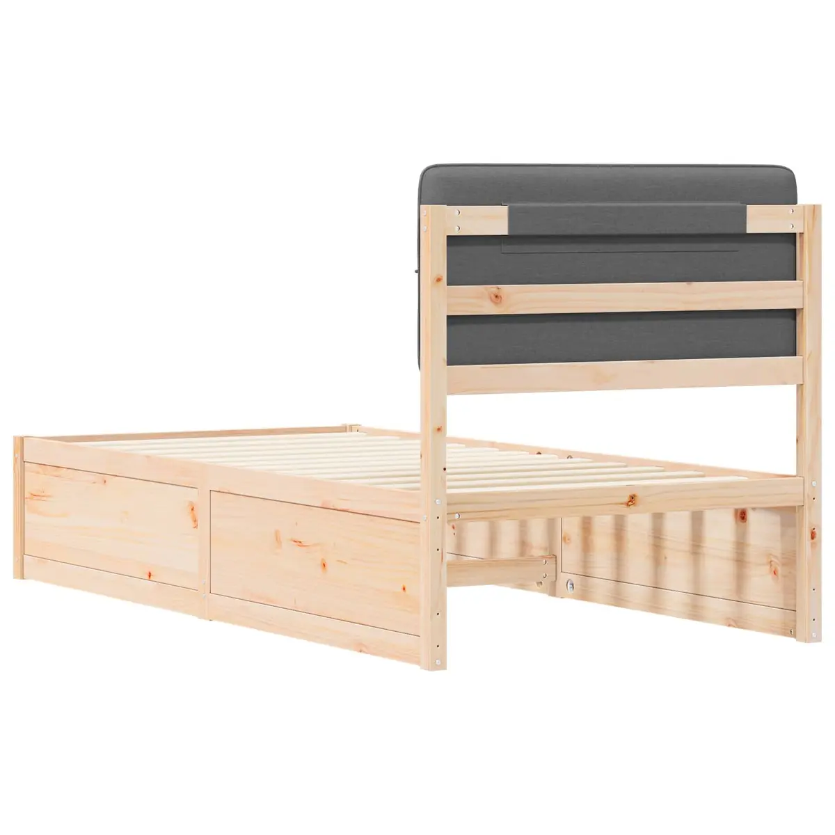 Grey Upholstered Bed Frame